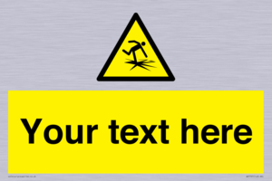 Custom warning thin ice